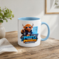 Tech Mug "Prompt Today Progress Tomorrow" 325ml Ceramic Coffee Mug – Highland Cow in Sunglasses with Laptop Coffee AI Screen Modern Tech Gift For Developers AI Prompt Engineers | Available in Multicolours | Fast Dispatch by UK Seller (M3230)