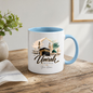 Personalised Umrah Mubarak Mug 325ml Ceramic Coffee Tea Cup – Custom Name, Holy Kaaba, Green Dome & Watercolor Architecture Religious Pilgrimage Gift for Family, Friends, Hajj Celebration – Fast Dispatch by UK Seller (M3486)