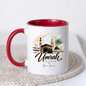 Personalised Umrah Mubarak Mug 325ml Ceramic Coffee Tea Cup – Custom Name, Holy Kaaba, Green Dome & Watercolor Architecture Religious Pilgrimage Gift for Family, Friends, Hajj Celebration – Fast Dispatch by UK Seller (M3486)