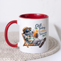 Summer Mug "Chill Today Brighter Tomorrow Cool Pigeon" 325ml Ceramic Coffee Mug – Relaxing Pigeon in Hawaiian Shirt Straw Hat Sunglasses Summer Mug Gift For Friends Vacation Lovers | Available in Multicolours | Fast Dispatch by UK Seller (M3236)