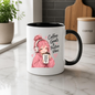 Inspirational Anime Mug "Coffee Goals & Positive Vibes" Cute Pink Hair Girl 325ml Ceramic Coffee Mug Aesthetic Work & Study Tea Cup with Headphones & Coffee Cup Graphic Gift | Available in Multicolours | Fast Dispatch by UK Seller (M3026)