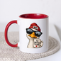 British Humour Mug "TOO BRITISH TO CARE" Funny Duck 325ml Ceramic Coffee Mug Cheeky London Duck Tea Cup with Union Jack-Inspired British Artwork Gift | Available in Multicolours | Fast Dispatch by UK Seller (M3002)