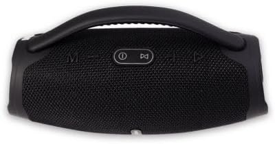 Portable Wireless Bluetooth Speaker with RGB LED Light Ring & Handle | Outdoor Splashproof Heavy Bass Boombox