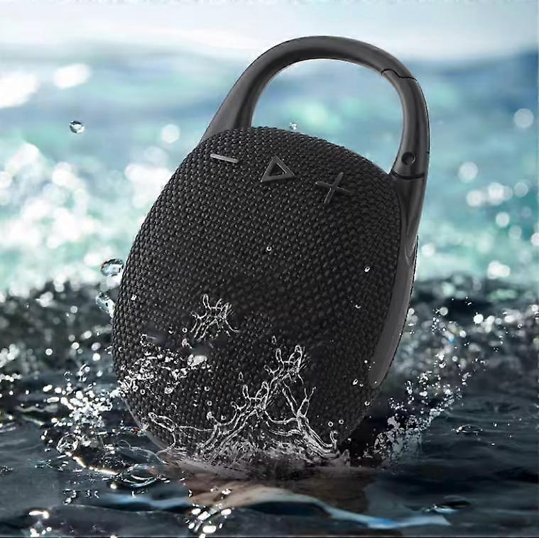 Portable Clip-On Wireless Bluetooth 5.3 Speaker IPX6 Waterproof 8W Super Bass | 12H Playtime Outdoor Mini Travel Speaker with Carabiner