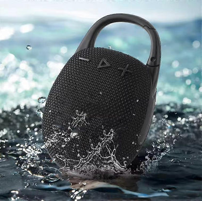 Portable Clip-On Wireless Bluetooth 5.3 Speaker IPX6 Waterproof 8W Super Bass | 12H Playtime Outdoor Mini Travel Speaker with Carabiner