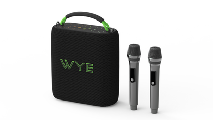 120W Karaoke Machine Bluetooth Speaker with 2 Wireless Microphones | Rechargeable PA Speaker System for Parties & Singing
