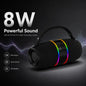 2-in-1 Detachable Wireless Bluetooth Speaker Set | Split Dual Stereo Speakers with RGB LED Light Rings & Carry Handle (M35)