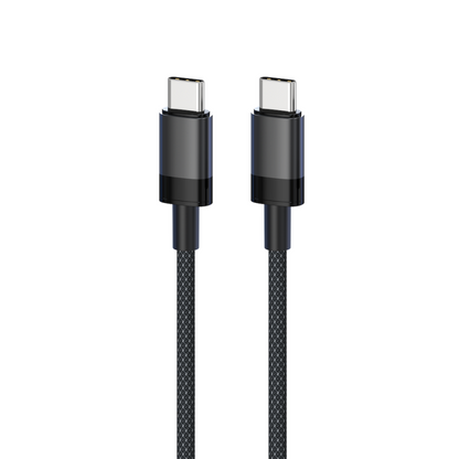 240W Braided Ultra Fast USB-C to USB-C Cable 1m | High-Power PD Data Sync Lead for Laptops & Mobiles