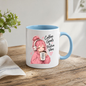 Inspirational Anime Mug "Coffee Goals & Positive Vibes" Cute Pink Hair Girl 325ml Ceramic Coffee Mug Aesthetic Work & Study Tea Cup with Headphones & Coffee Cup Graphic Gift | Available in Multicolours | Fast Dispatch by UK Seller (M3026)