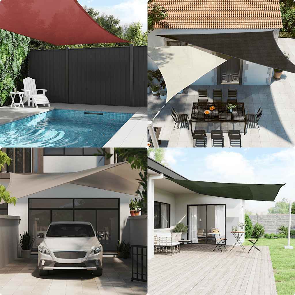 Sunshade Sail 160 g/m Trapezium Black 4/5x4 m HDPE