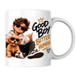 Dog Mug "Good Boy Better Human" 325ml Ceramic Coffee Tea Cup – Golden Retriever Puppy Graphic, Sunglasses & Slogan Novelty Gift for Dog Lovers, Teens, Birthday – Fast Dispatch by UK Seller (M3500)