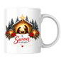 Christmas Mug "A Saviour Is Born Luke 2:11" A Saviour Is Born 325ml Ceramic Coffee Mug – Festive Nativity Scene Mug with Star of Bethlehem Poinsettia Holiday Gift | Available in Multicolours | Fast Dispatch by UK Seller (M3320)