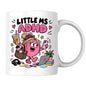 Cute Mug "Little Ms ADHD" Funny Neurodivergent Cartoon Coffee Cup 350ml, Pink Ceramic Novelty Mug, Relatable Busy Mind Multitasking Humour Gift for Her Mum Sister Girlfriend Best Friend, Birthday Christmas Secret Santa | Fast Dispatch by UK Seller (M1112)
