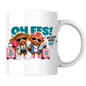 Holiday Highland Cows Mug "OH FFS! Holiday Mode On!" Oh Ffs! Holiday Mode On! 325ml Ceramic Coffee Mug – Cute Highland Cows Travel Buddies with Suitcases, Passport, Map & Camera | Funny Travel Gift | Fast Dispatch by UK Seller (M3370)