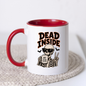 Halloween Mug "DEAD INSIDE But Still Cute" Skeleton 325ml Ceramic Coffee Mug – Cool Skeleton Tea Cup with Sunglasses & Peace Sign Graphic Gift | Available in Multicolours | Fast Dispatch by UK Seller (M3070)