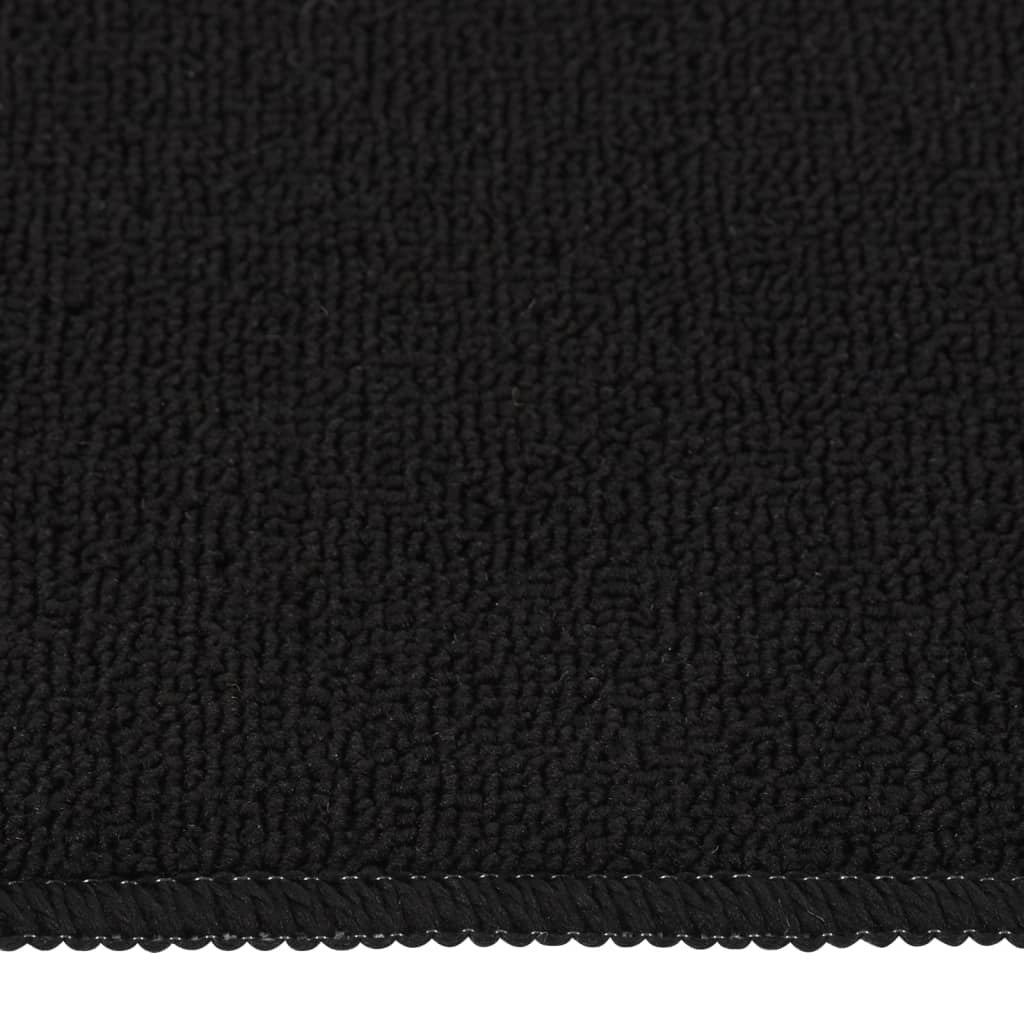 Anti Slip Stair Mats 15 pcs 60x25 cm Black Rectangular