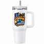 Funny Tech Travel Tumbler "Fueled by COFFEE AI and BIG IDEAS" Graphic 40oz Stainless Steel Travel Mug with Handle & Straw – Tech Laptop, Steaming Coffee Cup, RAM & Processor Chip Novelty Gift for Coders & Office | Fast Dispatch by UK Seller (T3049)
