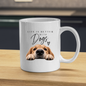 Dog Lover Mug "LIFE IS BETTER WITH Dogs" Golden Retriever 325ml Ceramic Coffee Mug Cute Puppy Tea Cup with Peeking Dog & Paw Graphic Gift | Available in Multicolours | Fast Dispatch by UK Seller (M3009)