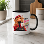 Self-Love Mug "More Self Love Brighter Days Highland Cow" More Self Love Brighter Days Highland Cow 325ml Ceramic Coffee Mug– Chic Red Beret Fashion Tea Cup Positive Typography Graphic Gift | Available in Multicolours | Fast Dispatch by UK Seller (M3197)