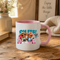 Holiday Highland Cows Mug "OH FFS! Holiday Mode On!" Oh Ffs! Holiday Mode On! 325ml Ceramic Coffee Mug – Cute Highland Cows Travel Buddies with Suitcases, Passport, Map & Camera | Funny Travel Gift | Fast Dispatch by UK Seller (M3370)