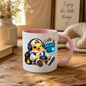 Gamer Mug "Game Mode On Gamer Duck" Game Mode On 325ml Ceramic Coffee Mug – Cute Gamer Duck in White Hoodie, Cap, RGB Gaming Headset Holding Controller Fun Gift For Gamers Friends | Available in Multicolours | Fast Dispatch by UK Seller (M3255)