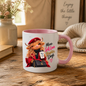 Self-Love Mug "More Self Love Brighter Days Highland Cow" More Self Love Brighter Days Highland Cow 325ml Ceramic Coffee Mug– Chic Red Beret Fashion Tea Cup Positive Typography Graphic Gift | Available in Multicolours | Fast Dispatch by UK Seller (M3197)