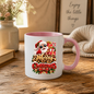 Christmas Mug "Merry Christmas" Cool Santa with Sunglasses & Gifts Merry Christmas 325ml Ceramic Coffee Mug – Cool Santa in Sunglasses Giving Thumbs Up with Gift Boxes & Candy Cane | Festive Holiday Gift | Fast Dispatch by UK Seller (M3362)