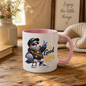 Streetwear Mug "Good Vibes Cool Pigeon" Good Vibes 325ml Ceramic Coffee Mug – Cool Pigeon with Cap, Sunglasses, Gold Chain, Hoodie & Sneakers Funny Hip Hop Bird Mug Gift For Friends | Available in Multicolours | Fast Dispatch by UK Seller (M3243)
