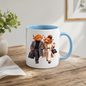 Fashion Mug "Elegance Highland Cow Couple Walking" Elegance Highland Cow Couple 325ml Ceramic Coffee Mug– Chic Winter Walking Tea Cup with Charcoal Overcoat Beige Trench Scarf Graphic Gift | Available in Multicolours | Fast Dispatch by UK Seller (M3191)