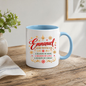 Christmas Mug "Emmanuel God With Us" Emmanuel God With Us 325ml Ceramic Coffee Mug – Christian Christmas Verse Mug with Gold Star, Snowflakes Scrollwork Festive Religious Gift | Available in Multicolours | Fast Dispatch by UK Seller (M3294)