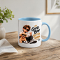 Dog Mug "Good Boy Better Human" 325ml Ceramic Coffee Tea Cup – Golden Retriever Puppy Graphic, Sunglasses & Slogan Novelty Gift for Dog Lovers, Teens, Birthday – Fast Dispatch by UK Seller (M3500)