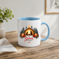 Christmas Mug "A Saviour Is Born Luke 2:11" A Saviour Is Born 325ml Ceramic Coffee Mug – Festive Nativity Scene Mug with Star of Bethlehem Poinsettia Holiday Gift | Available in Multicolours | Fast Dispatch by UK Seller (M3320)