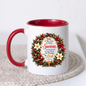Religious Christmas Mug "Today In The Town Of David A Saviour Has Been Born To You" 325ml Ceramic Coffee Mug – Christian Christmas Scripture Mug with Luke 2:11, Wreath & Poinsettia | Religious Holiday Gift | Fast Dispatch by UK Seller (M3340)