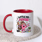 Cute Mug "Little Ms ADHD" Funny Neurodivergent Cartoon Coffee Cup 350ml, Pink Ceramic Novelty Mug, Relatable Busy Mind Multitasking Humour Gift for Her Mum Sister Girlfriend Best Friend, Birthday Christmas Secret Santa | Fast Dispatch by UK Seller (M1112)