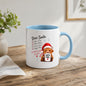 Festive Mug "Dear Santa Is That Too Much to Ask" Highland Cow 325ml Ceramic Coffee Mug Funny Christmas Holiday Tea Cup with Santa Fuel Mug & Wishlist Gift | Available in Multicolours | Fast Dispatch by UK Seller (M1292)