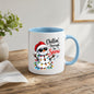 Cool Mug "Chillin' Through the Snow" Snowman 325ml Ceramic Coffee Mug  Funny Winter Holiday Tea Cup with Sunglasses & Christmas Lights Gift | Available in Multicolours | Fast Dispatch by UK Seller (M1248)