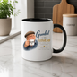 Family Mug "Grandad A TRUE LEGEND" Sweet Grandpa 325ml Ceramic Coffee Mug Heartwarming Grandad Tea Cup with Flat Cap Grandpa & Mini Mug Graphic Gift | Available in Multicolours | Fast Dispatch by UK Seller (M3015)