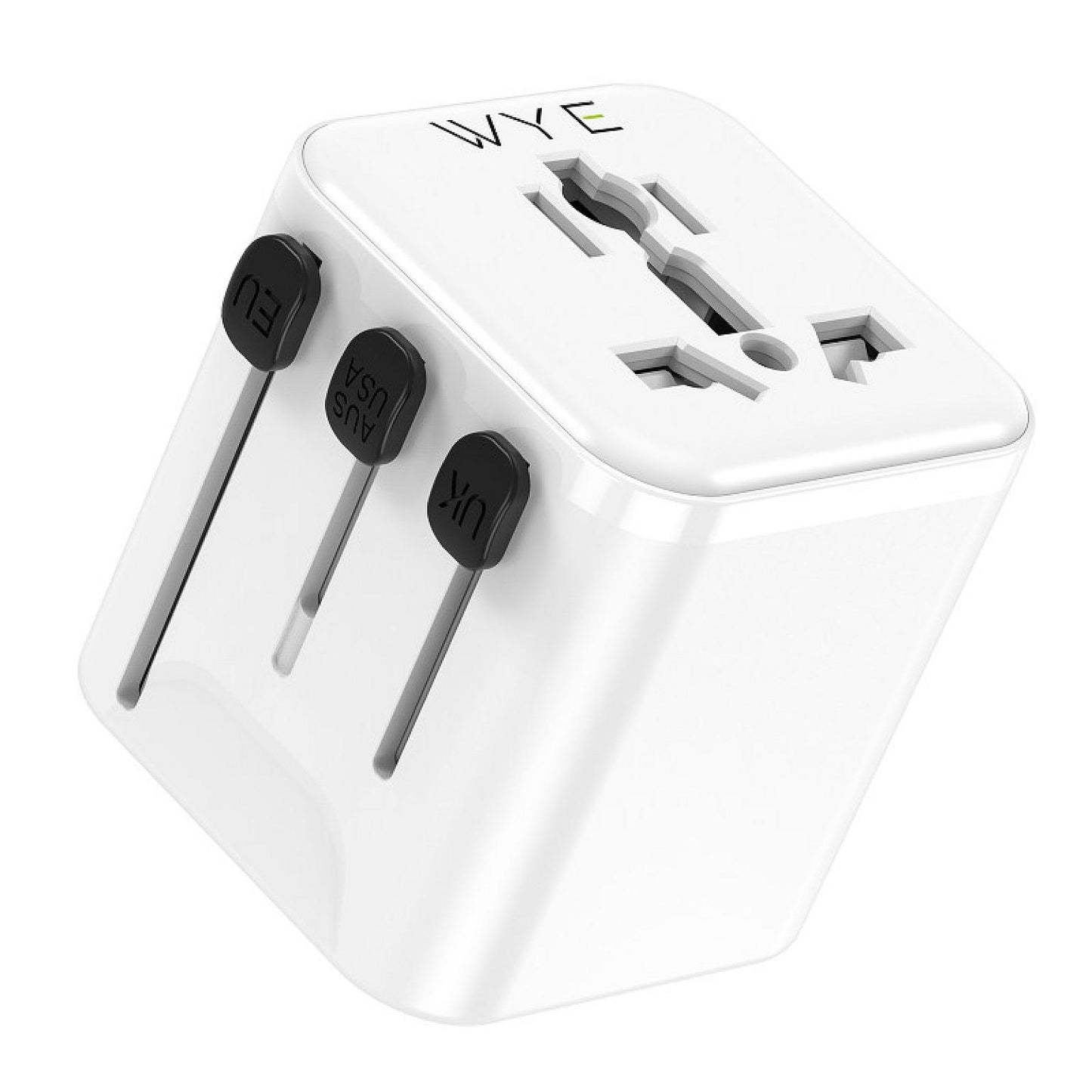 Universal Travel Adapter Plug with Dual USB Ports (TA14) | All-in-One Worldwide Wall Charger Converter for UK, EU, US, AU