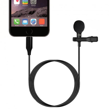 Lightning Lavalier Clip-On Microphone for iPhone & iPad | Plug & Play Lapel Mic for Vlogging, Video Recording & Live Streaming