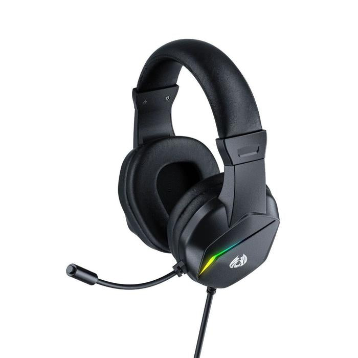 Hybrid Wired RGB Gaming Headset with 40mm Drivers & HD Mic | Multiplatform Over-Ear Headphones for PC, PS4/PS5, Xbox, Switch
