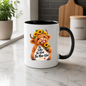 Uplifting Mug "Be Silly Be Kind Be Moo-tiful" Highland Cow Ceramic Coffee Mug - Cute Sunflower Farm Animal Tea Cup with Floral Crown Gift | Available in Multicolours | Fast Dispatch by UK Seller (M1224)