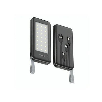 4in1 Power Bank 10000mAh Built-in Cables Portable Charger Emergency Light LED (PB48)