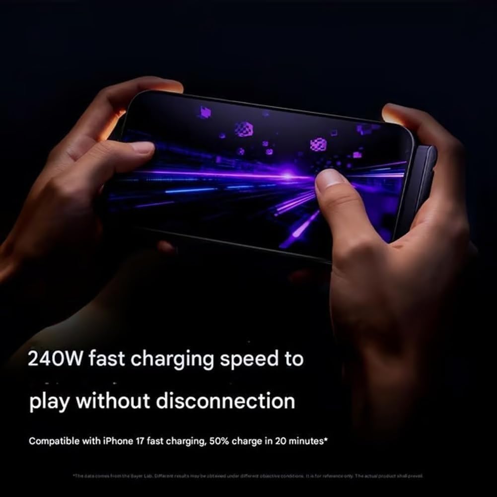 240W USB-C to USB-C Fast Charging & Data Cable | 180Â° Rotating Right-Angle Braided Lead