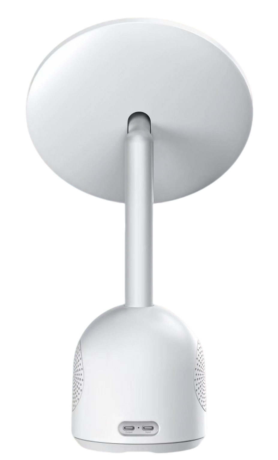 3-in-1 LED Makeup Mirror with Wireless Charging Stand & Bluetooth Speaker | Desktop Vanity Mirror Light with Phone Docking Station