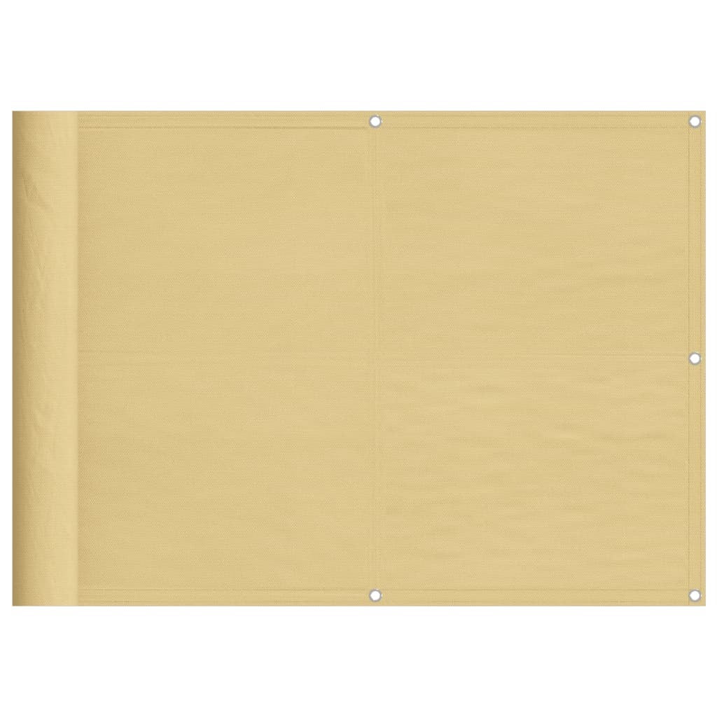 Balcony Screen Sand 75x700 cm 100% Polyester Oxford