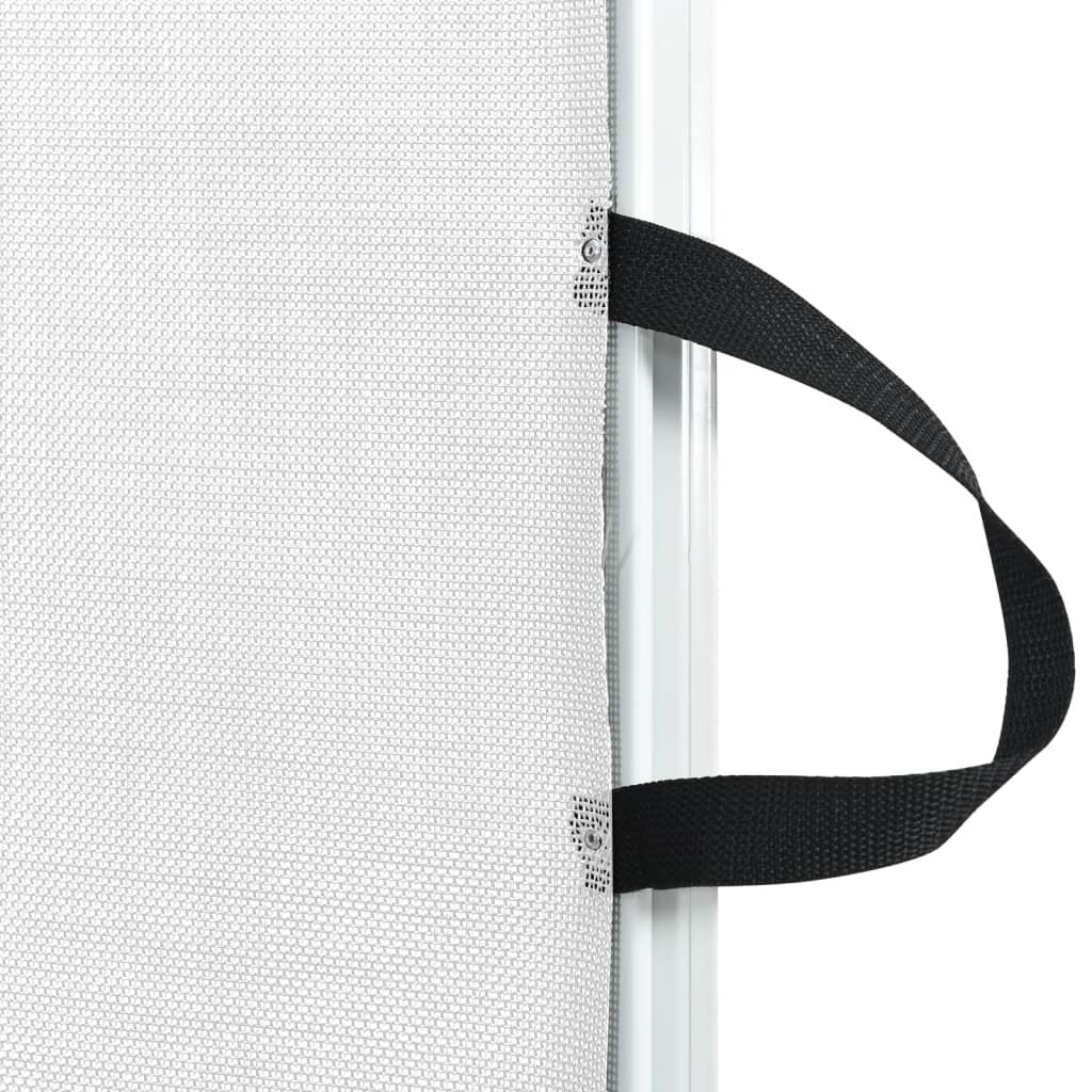 Retractable Pet Gate White 82.5x125 cm