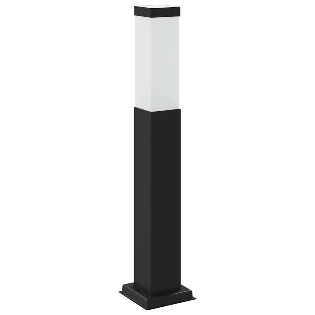 Bollard Light with Sensor&Outlet 50 cm Black IP44