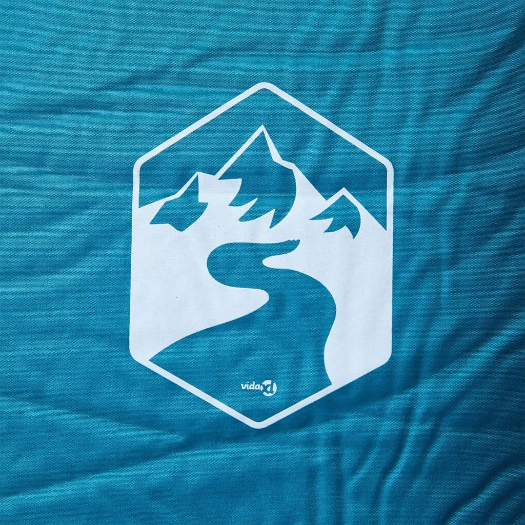 Self Inflating Camping Mattress with Pillow 1-Person Turquoise