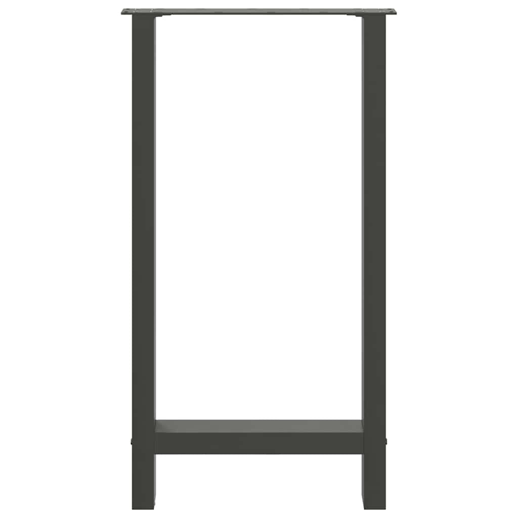 Bar Table Legs Anthracite 2 pcs 40x(90-91) cm Steel
