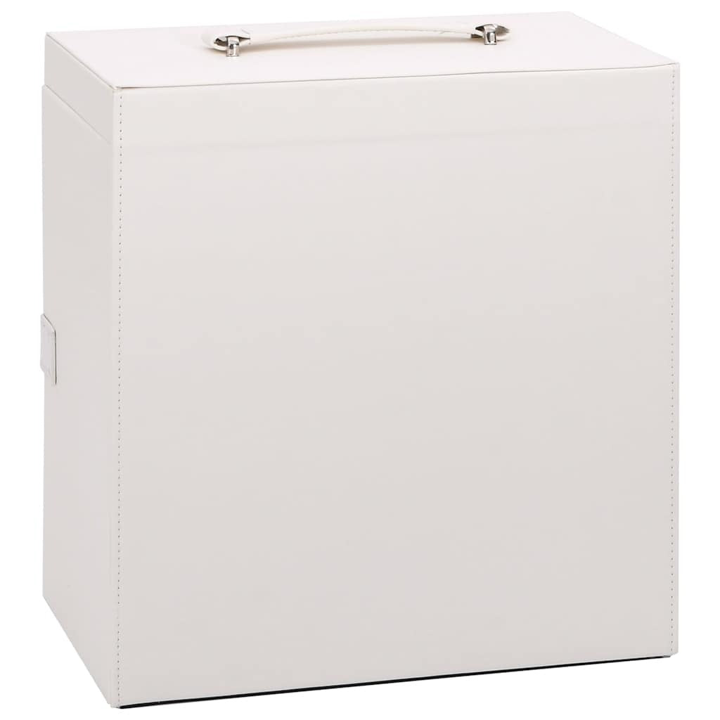 Jewellery Box 5-Layer with Mirror Lockable White